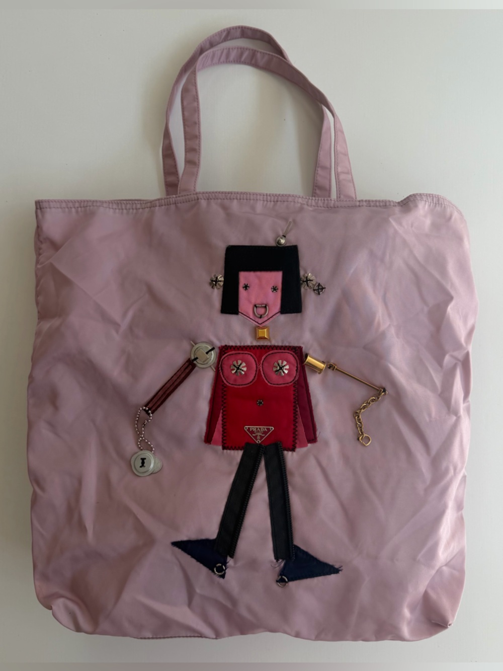 RARE Prada robot nylon tote bag